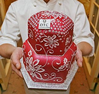 A cake covered in diamonds with intricate floral pattern is also part of the list of the most expensive cakes in the world